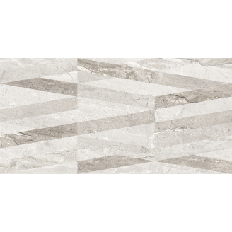 Настінна керамічна плитка Golden Tile Marmo Milano lines світло-сірий 300x600x11 мм (8MG161)