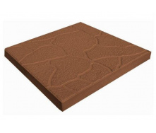 Тротуарная плитка Тучка 300x300x30 мм коричневая