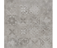 Керамогранитная плитка Cerrad Softcement Silver Poler Decor Patchwork декор 59,7х59,7 см (5903313318082)