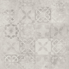 Керамогранитная плитка Cerrad Softcement White Poler Decor Patchwork декор 59,7х59,7 см (5903313318068) Львов