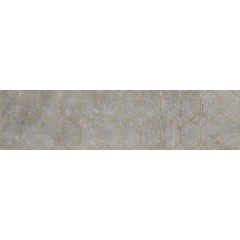 Керамогранитная плитка Cerrad Softcement Silver Decor Geo Rect. декор 29,7х119,7 см (5903313315166) Дніпро