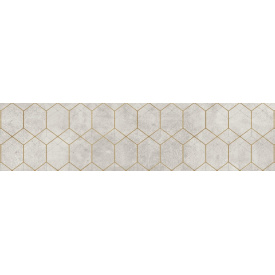 Керамогранитная плитка Cerrad Softcement White Poler Decor Geo декор 29,7х119,7 см (5903313317412)