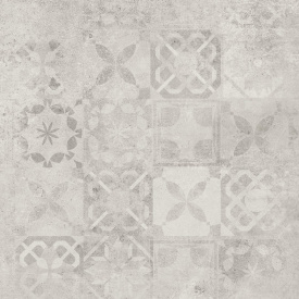Керамогранитная плитка Cerrad Softcement White Poler Decor Patchwork декор 59,7х59,7 см (5903313318068)