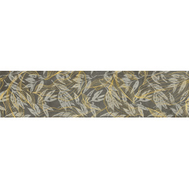 Керамогранитная плитка Cerrad Softcement Graphite Decor Flower Rect. декор 29,7х119,7 см (5903313315197)