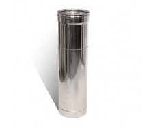 Труба-подовжувач 0,3 - 0,5 м Ø 160 мм нержавіюча сталь 1 мм одностінний елемент