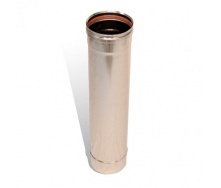 Труба дымоходная Ø 100 мм нержавеющая сталь 0,5 мм одностенный элемент