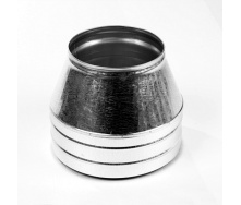 Конус на дымоход диаметр 200/260 мм нержавеющая сталь / оцинкованная сталь 0,5 мм двустенный элемент