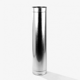 Труба Ø 100/160 мм нержавіюча сталь / оцинкована сталь 1/0,5 мм двостінний елемент