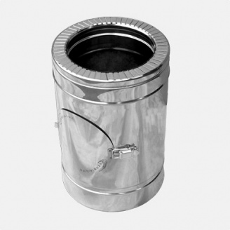 Ревізія на димар діаметр 150/180 мм нержавіюча сталь 0,5 мм двостінний елемент