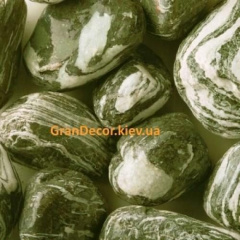 Мраморная галька Ангельский камень 50-100 мм зеленый Хмельницкий