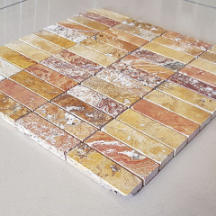 Декоративная мозаика Антико из травертина, лист 1х30,5х30,5 Кременець