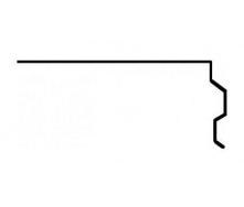 Планка Aquaizol ПТ-1 торцева 0,5 мм 2 м коричневий