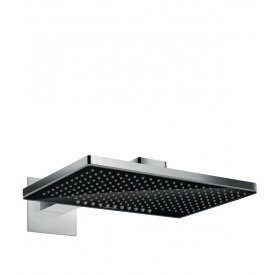 Rainmaker Select 460 Верхний душ 2jet с держателем со стены 450 мм черный хром HANSGROHE 24005600