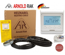 Теплый пол ARNOLD RAK 11,5м²-17м²/2300Вт (115м) двухжильный нагревательный кабель standart 20Вт/м с программируемым терморегулятором E 51