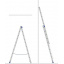 Алюмінієва двосекційна універсальна драбина 2 х 6 сходинок (універсальна) Профі Вінниця