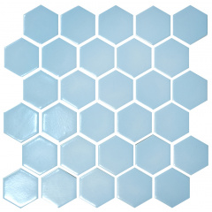 Мозаика керамическая Kotto Keramika H 6026 Hexagon Light Blue 295х295 мм Чернігів