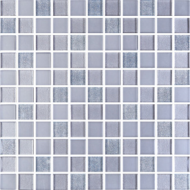 Мозаика стеклянная Kotto Keramika GM 8010 C3 Silver Grey Brocade/Grey W/Grey Mat 300х300 мм
