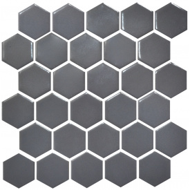 Мозаика керамическая Kotto Keramika H 6003 Hexagon Grey Shedol 295х295 мм