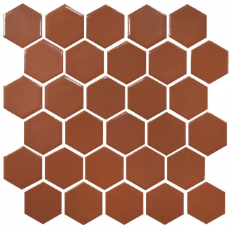 Мозаика керамическая Kotto Keramika H 6009 Hexagon Brown 295х295 мм