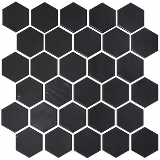Мозаика керамическая Kotto Keramika H 6021 Hexagon Black 295х295 мм