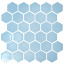Мозаика керамическая Kotto Keramika H 6026 Hexagon Light Blue 295х295 мм Київ