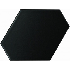 Плитка керамогранит Equipe Scale Benzene Black Matt 23832 10,8х12,4 см Луцьк