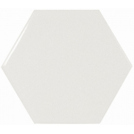 Плитка керамогранит Equipe Scale Hexagon White 21911 10,7х12,4 см