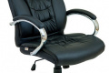 Кресло офисное Richman Кальяри-Ю крестовина-хром на колесиках кожзам черный