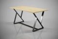 Обеденный стол Дио Тенеро 160х80 см прямоугольный с металлическими опорами универсальный