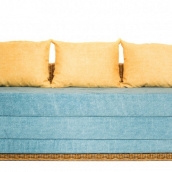 Мягкий диван Cruzo Уго 180х68 см раскладной плетеный натуральный ротанг