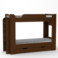 Двухъярусная кровать Твикс Компанит 70х190 см дсп орех-эко в детскую комнату Ровно