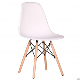 Обеденный стул AMF Aster-RL Wood пластик белый