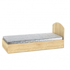 Односпальная кровать-90 Компанит с высоким изголовьем 90х200 см дсп дуб-сонома