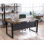 Письменный стол офисный Loft-design G-160-16 столешница 1600х700 мм орех-модена Кременец