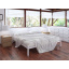 Двуспальная кровать Тенеро Маранта 160х200 см белая металлическая на ножках с изголовьем Днепр