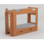 Двоярусне ліжко Твікс Компаніт 70х190 см дсп бук в дитячу кімнату Житомир