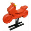 Качеля-качалка Мотоцикл Dali №322 оранжевый на пружине для детей Ровно