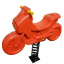 Качеля-качалка Мотоцикл Dali №322 оранжевый на пружине для детей Луцк