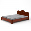 Двуспальна ліжко-170 мдф Компаніт з узголів'ям на ніжках яблуня Красноград