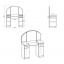 Туалетний столик Компаніт Трюмо-4 дсп кольору вільха із дзеркалом та шухлядками Ужгород