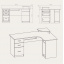 Письмовий стіл Компаніт СУ-3 кутовий 1600х1100х756 мм лдсп білого кольору німфея-альба Ужгород