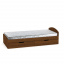 Одномісне ліжко 90+2 Компаніт 90х200 см дитяче-підліткове білого кольору з висувними ящиками Суми