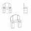 Туалетный столик Компанит Трюмо-4 дсп цвета орех с зеркалом и ящиками Ковель