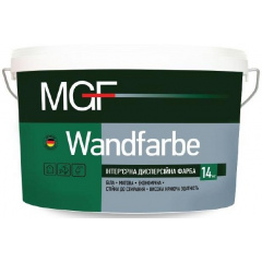 Краска для внутренних работ MGF Wandfarbe M 1a белая 14 кг Тернополь
