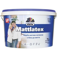 Краска латексная DUFA Mattlatex D100 белая 14 кг Вышгород