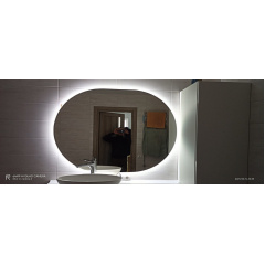 Зеркало с подсветкой овальне 1300x1000 мм Кропивницкий