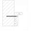 Алюминиевая коробка для стеклянной двери L - образная (без наличника) Покровск