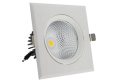 Поворотний вбудований LED світильник 195x195 30W downlight білий