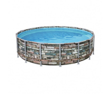 Каркасний басейн Bestway Loft 56886 (549х132 см) з картриджних фільтром сходами і тентом