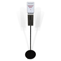 Дозатор сенсорный для антисептика 1,0л SBT group D8100XA метал на стойке с табличкой (D8100XA-BPT) Тернопіль